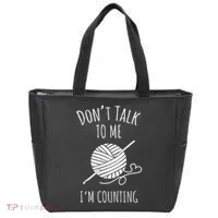Crochet, Crocheting, Don't Talk, I'm Counting Tote Bag thumb 0