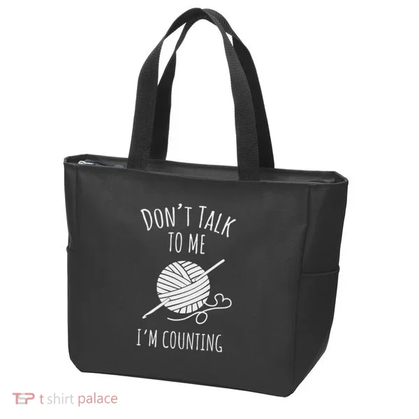 Crochet, Crocheting, Don't Talk, I'm Counting Tote Bag