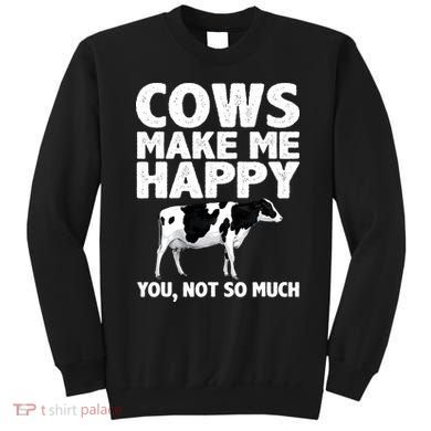 Cool Cow Design For Dairy Farmer Farming Sweatshirt