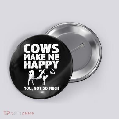 Cool Cow Design For Dairy Farmer Farming Button