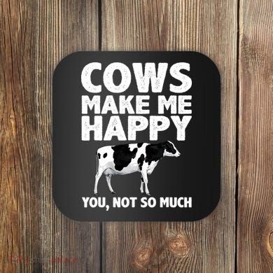 Cool Cow Design For Dairy Farmer Farming Coaster