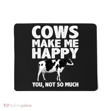 Cool Cow Design For Dairy Farmer Farming Mousepad