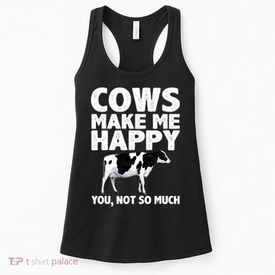 Cool Cow Design For Dairy Farmer Farming Women's Tank Top