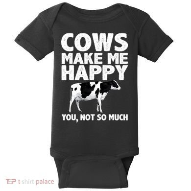 Cool Cow Design For Dairy Farmer Farming Baby Bodysuit