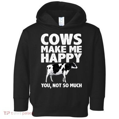 Cool Cow Design For Dairy Farmer Farming Toddler Hoodie