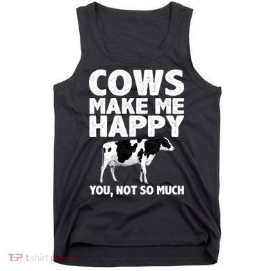 Cool Cow Design For Dairy Farmer Farming Tank Top