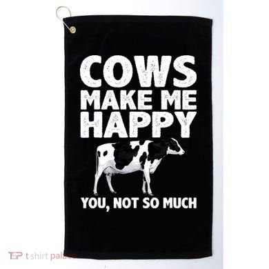 Cool Cow Design For Dairy Farmer Farming Golf Towel