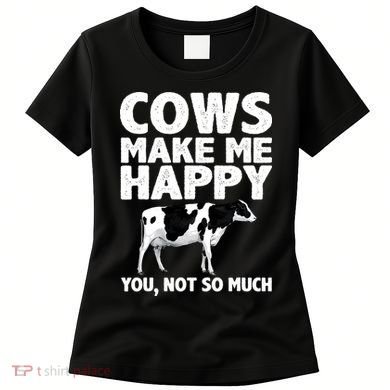 Cool Cow Design For Dairy Farmer Farming Women's T-Shirt
