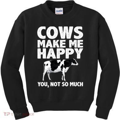 Cool Cow Design For Dairy Farmer Farming Kids Sweatshirt