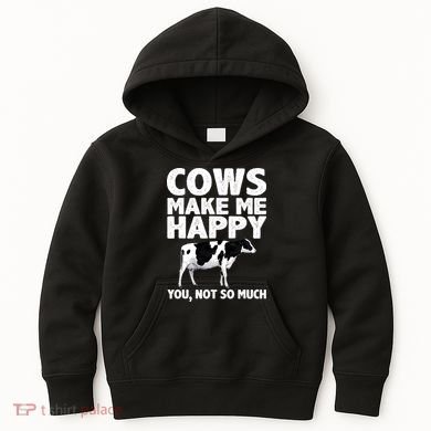Cool Cow Design For Dairy Farmer Farming Kids Hoodie