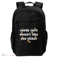 CANDY CORN DOESN'T LIKE YOU EITHER Funny Halloween Meme Backpack thumb 0