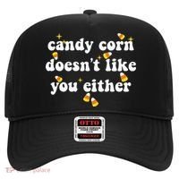 CANDY CORN DOESN'T LIKE YOU EITHER Funny Halloween Meme Hat thumb 0