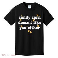 CANDY CORN DOESN'T LIKE YOU EITHER Funny Halloween Meme Kids T-Shirt thumb 0