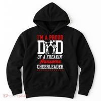 Cheer Cheerleading Dad Father IM A Proud Dad Of A Freakin Hoodie thumb 0