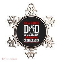 Cheer Cheerleading Dad Father IM A Proud Dad Of A Freakin Ornament thumb 0