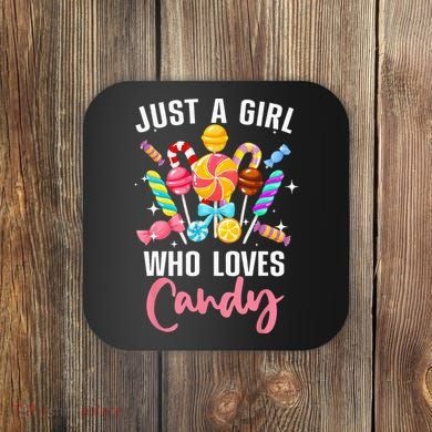 Cute Candy Design For Women Sweets Candy Lover Coaster