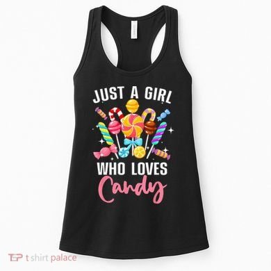 Cute Candy Design For Women Sweets Candy Lover Women's Tank Top