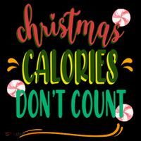 Christmas Calories Dont Count Funny Coaster thumb 2