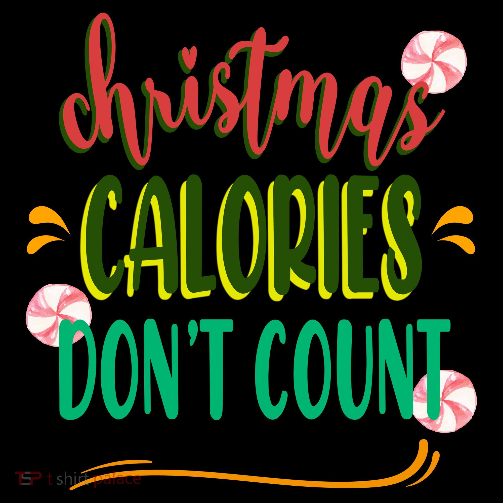 Christmas Calories Dont Count Funny Coaster