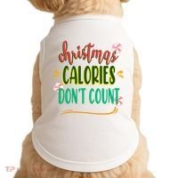 Christmas Calories Dont Count Funny Doggie Tank thumb 0