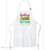 Christmas Calories Dont Count Funny Apron thumb 0