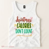 Christmas Calories Dont Count Funny Tank Top thumb 2
