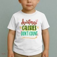 Christmas Calories Dont Count Funny Toddler T-Shirt thumb 2