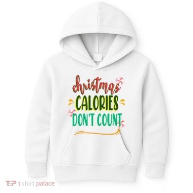 Christmas Calories Dont Count Funny Kids Hoodie