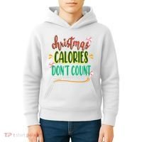 Christmas Calories Dont Count Funny Kids Hoodie thumb 4
