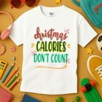 Christmas Calories Dont Count Funny Kids T-Shirt thumb 3