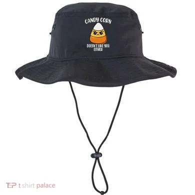 Candy Corn Doesnt Like You Either Funny Halloween Bucket Hat