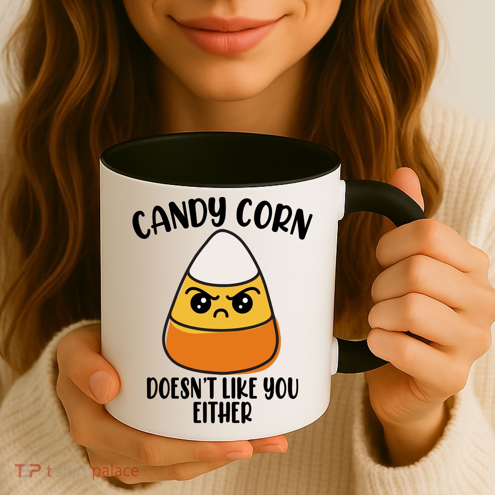 Candy Corn Doesnt Like You Either Funny Halloween Coffee Mug