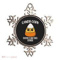 Candy Corn Doesnt Like You Either Funny Halloween Ornament thumb 0