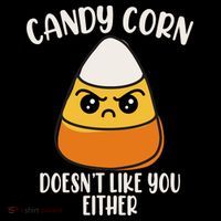 Candy Corn Doesnt Like You Either Funny Halloween Kids Long Sleeve Shirt thumb 2