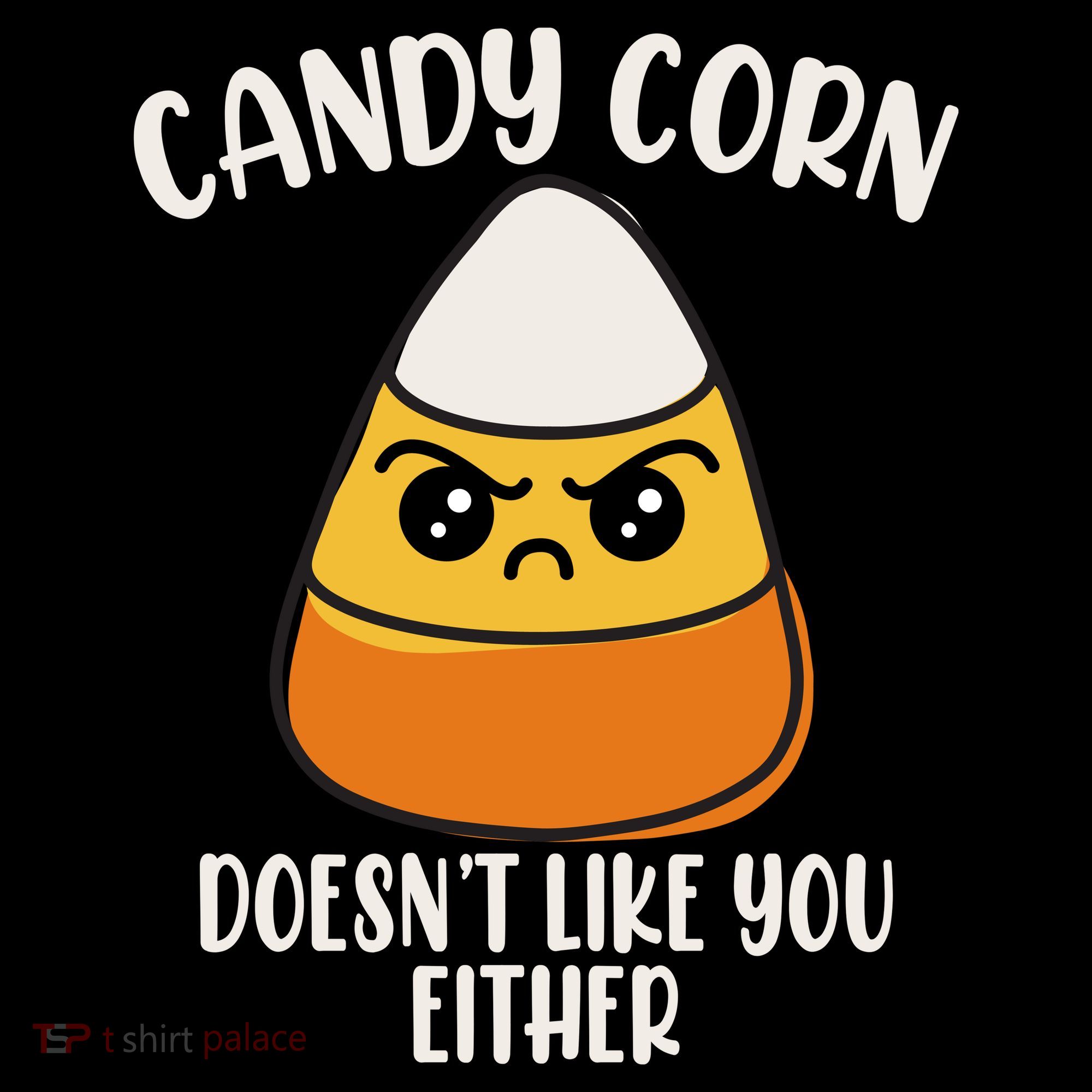 Candy Corn Doesnt Like You Either Funny Halloween Kids Long Sleeve Shirt