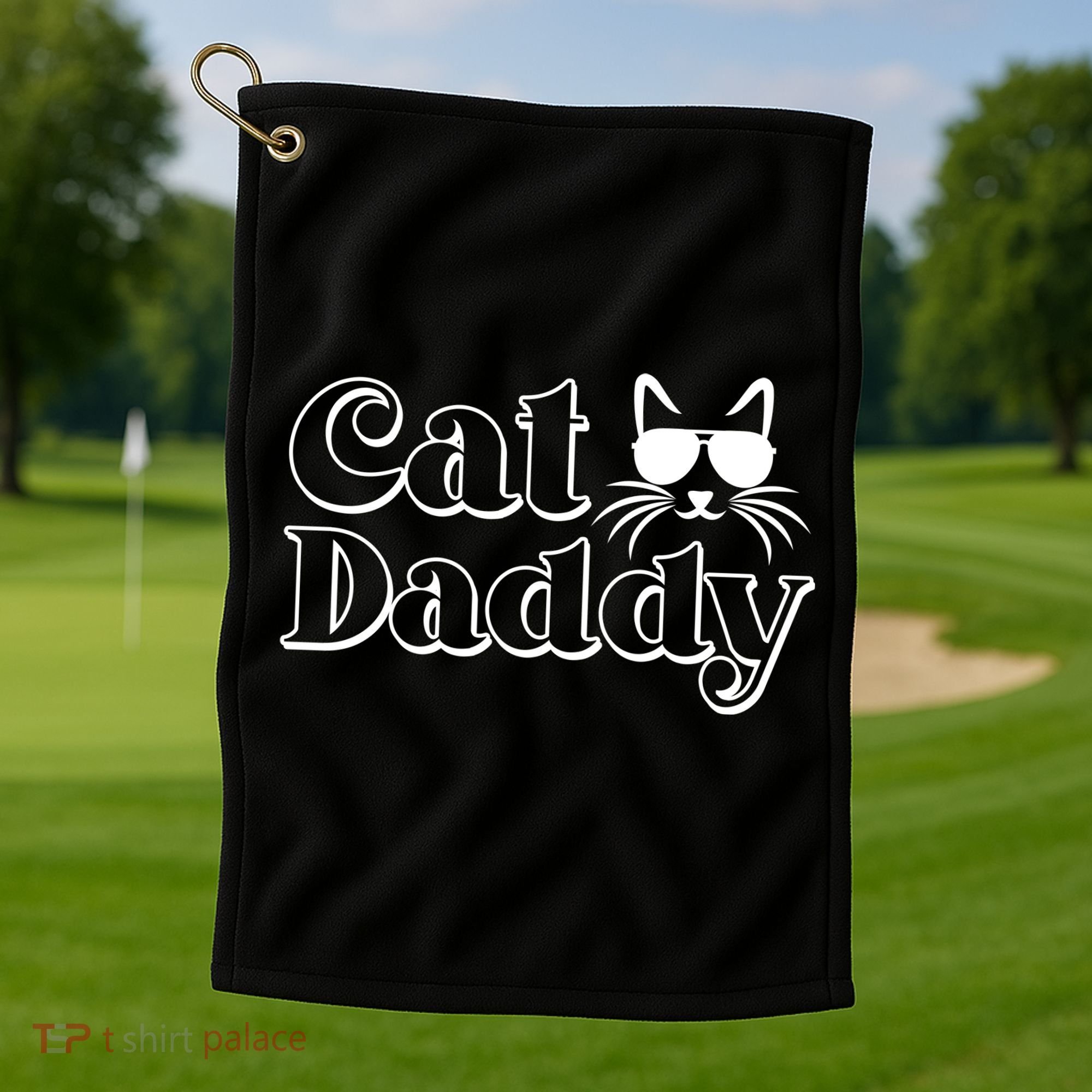 Cool Cat Daddy Golf Towel