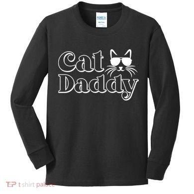 Cool Cat Daddy Kids Long Sleeve Shirt