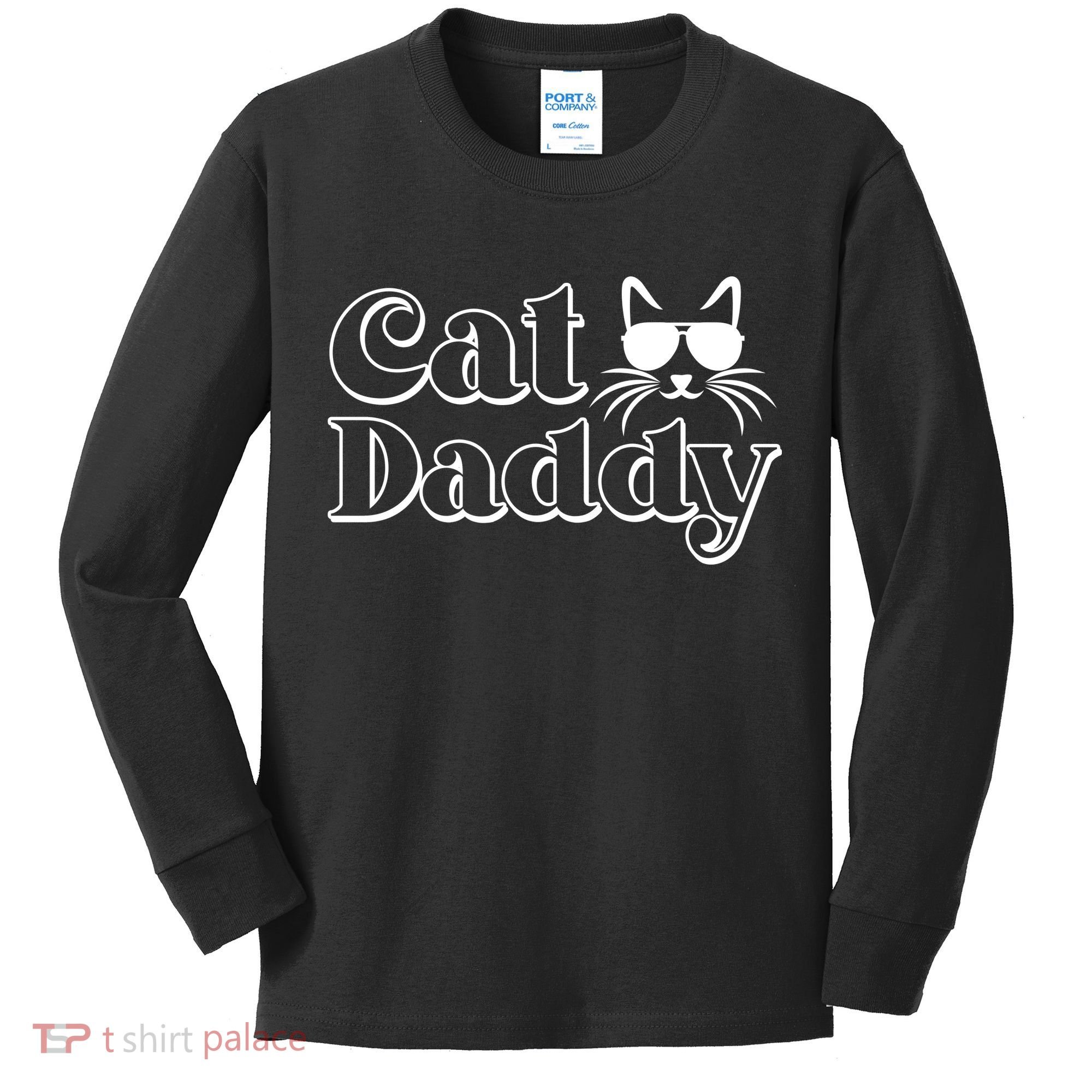 Cool Cat Daddy Kids Long Sleeve Shirt