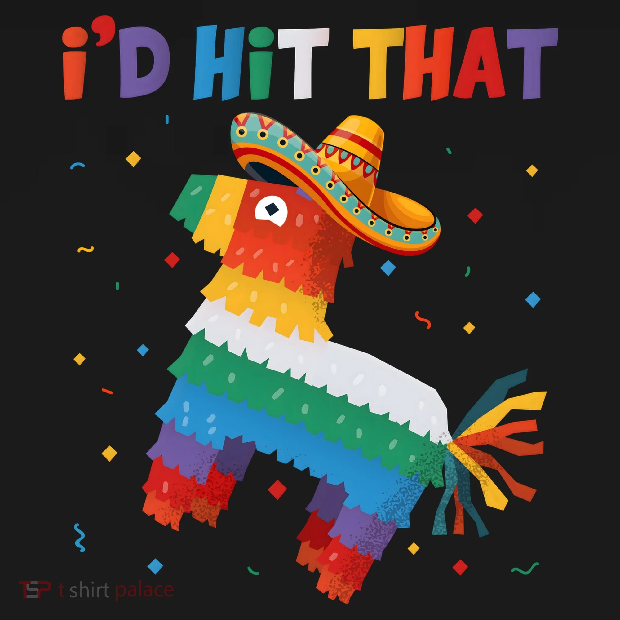 Costume Cinco De Mayo Funny Ideas I'd Hit That Pinata Tank Top