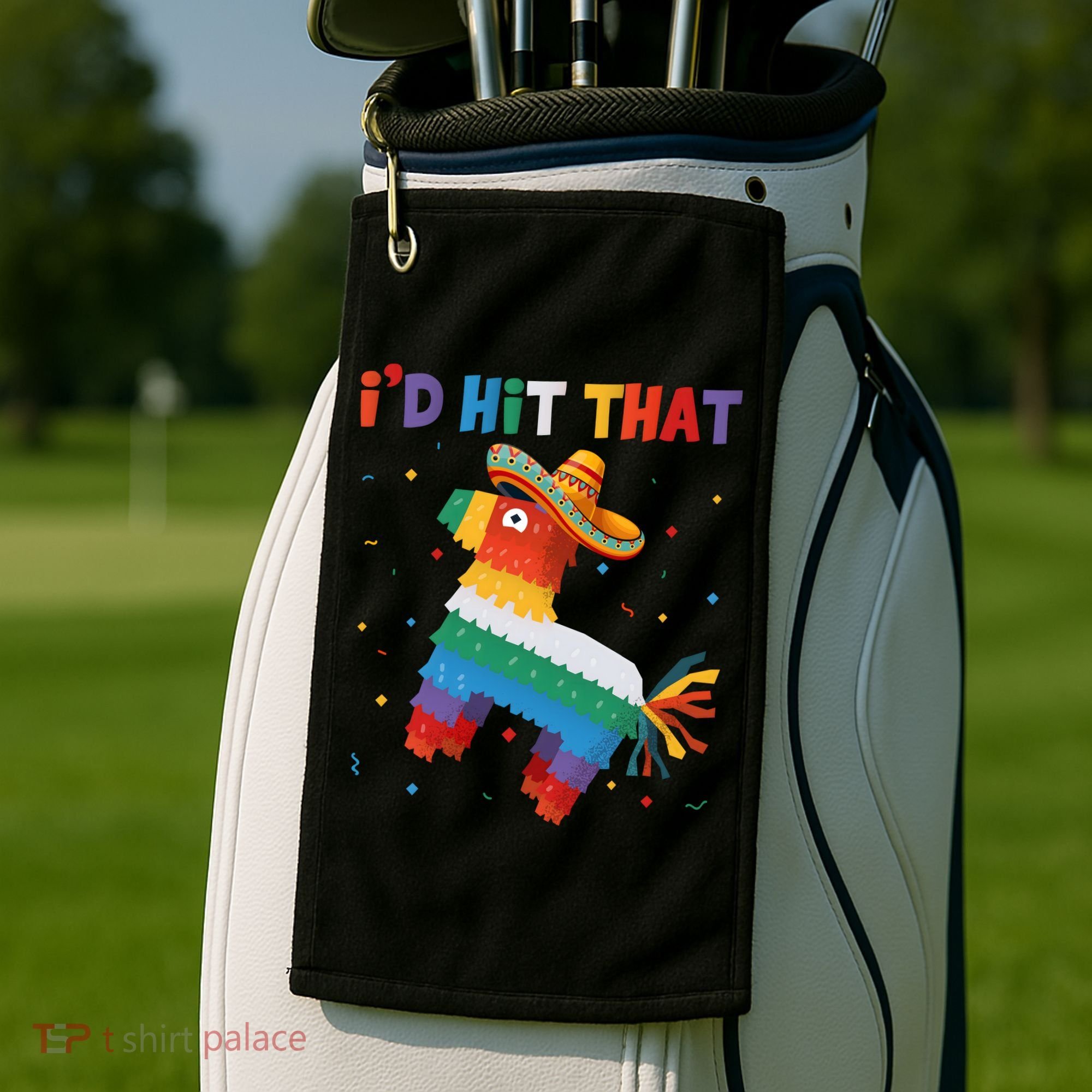 Costume Cinco De Mayo Funny Ideas I'd Hit That Pinata Golf Towel