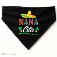 Cactus Cinco De Mayo Costume Mexican Nacho Average Nana Cita USA-Made Doggie Bandana thumb 0