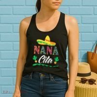 Cactus Cinco De Mayo Costume Mexican Nacho Average Nana Cita Women's Tank Top thumb 2