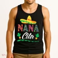 Cactus Cinco De Mayo Costume Mexican Nacho Average Nana Cita Tank Top thumb 3