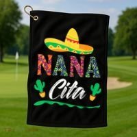 Cactus Cinco De Mayo Costume Mexican Nacho Average Nana Cita Golf Towel thumb 1