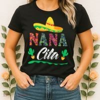 Cactus Cinco De Mayo Costume Mexican Nacho Average Nana Cita Women's T-Shirt thumb 2
