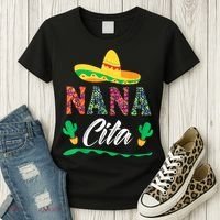 Cactus Cinco De Mayo Costume Mexican Nacho Average Nana Cita Women's T-Shirt thumb 3