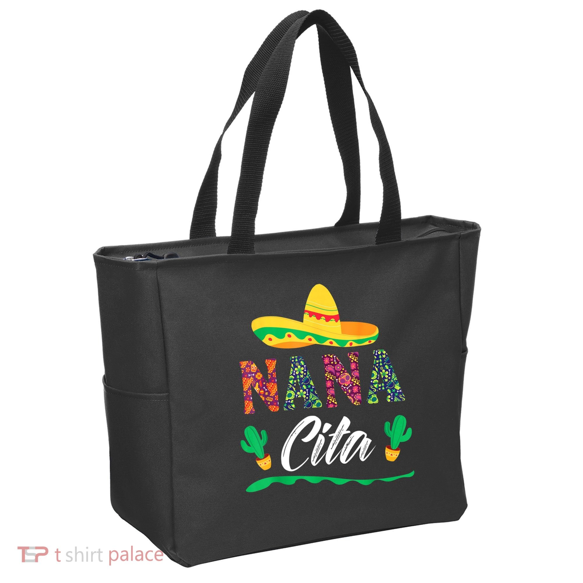 Cactus Cinco De Mayo Costume Mexican Nacho Average Nana Cita Tote Bag