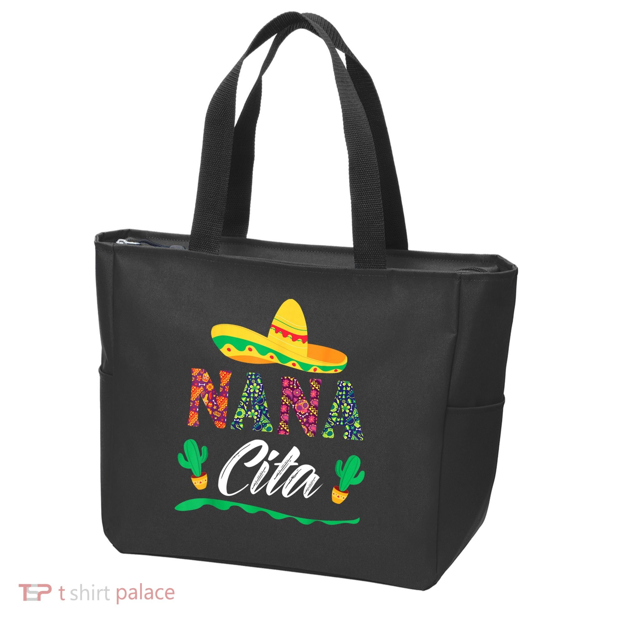 Cactus Cinco De Mayo Costume Mexican Nacho Average Nana Cita Tote Bag