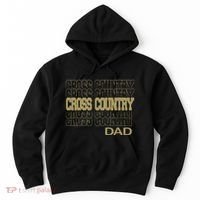 Cross Country Dad In Modern Stacked Lettering Hoodie thumb 0