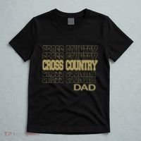 Cross Country Dad In Modern Stacked Lettering T-Shirt thumb 5